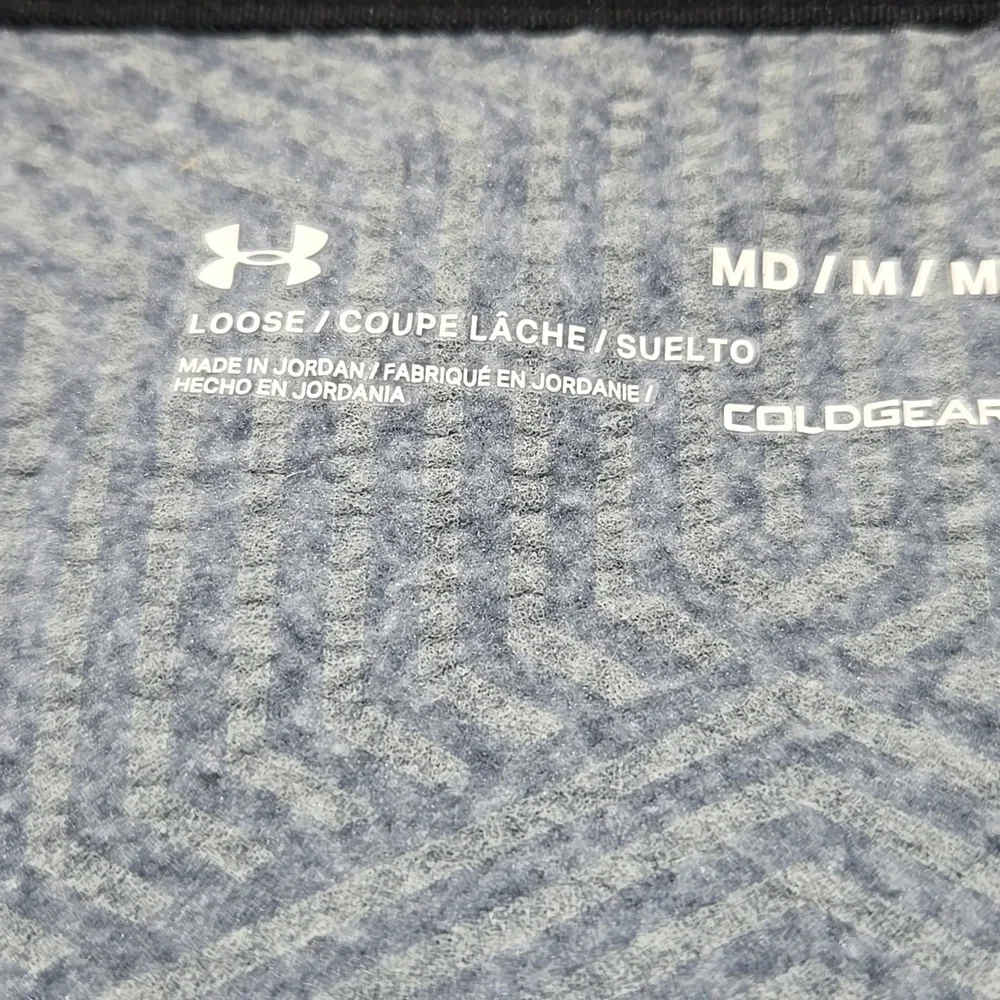 Under Armour Men's Coldgear 1/2 Zip Blue Pullover